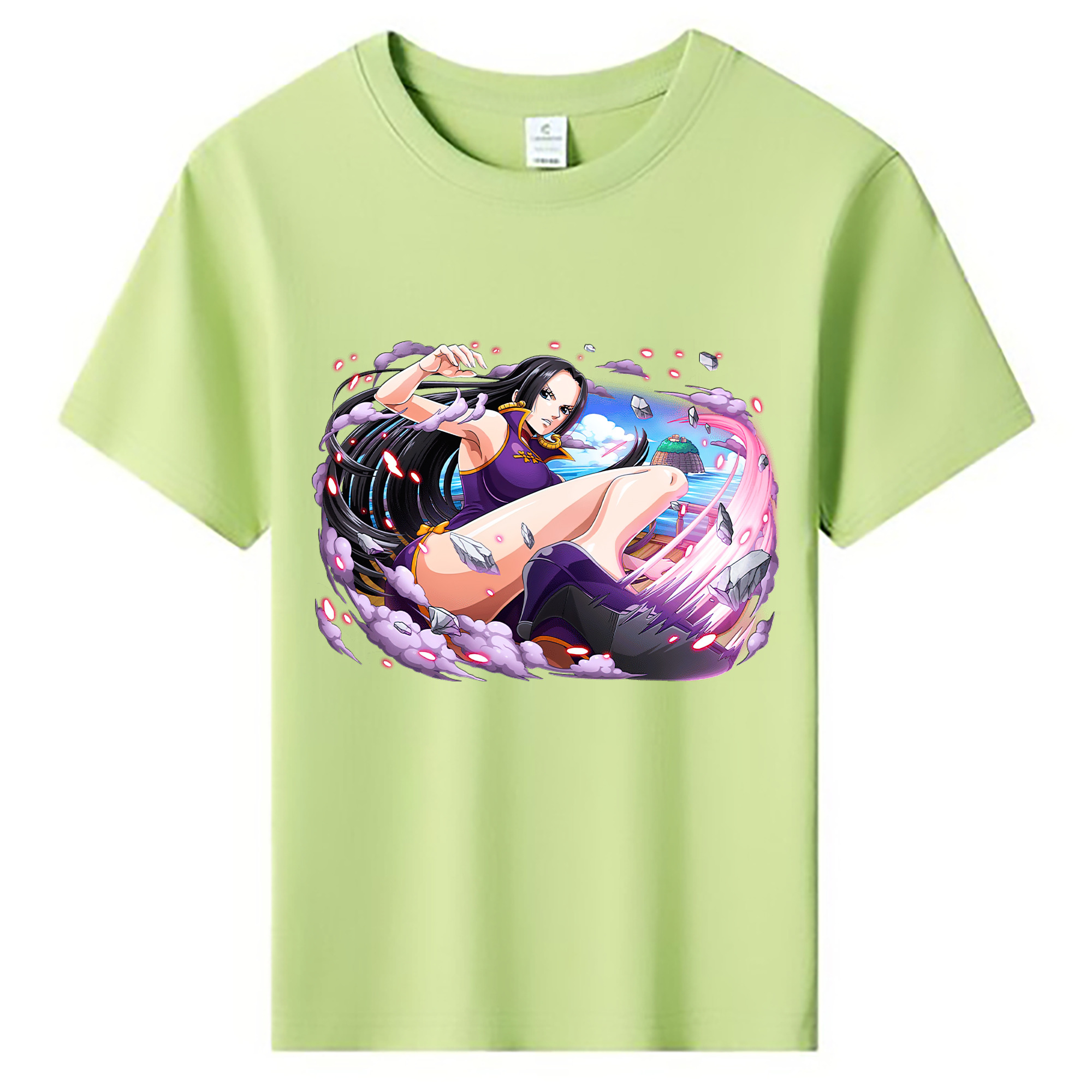ワンピース ボア・ハンコック ONE PIECE Boa·Hancock 綿100％キッズTシャツ（フロントプリント）